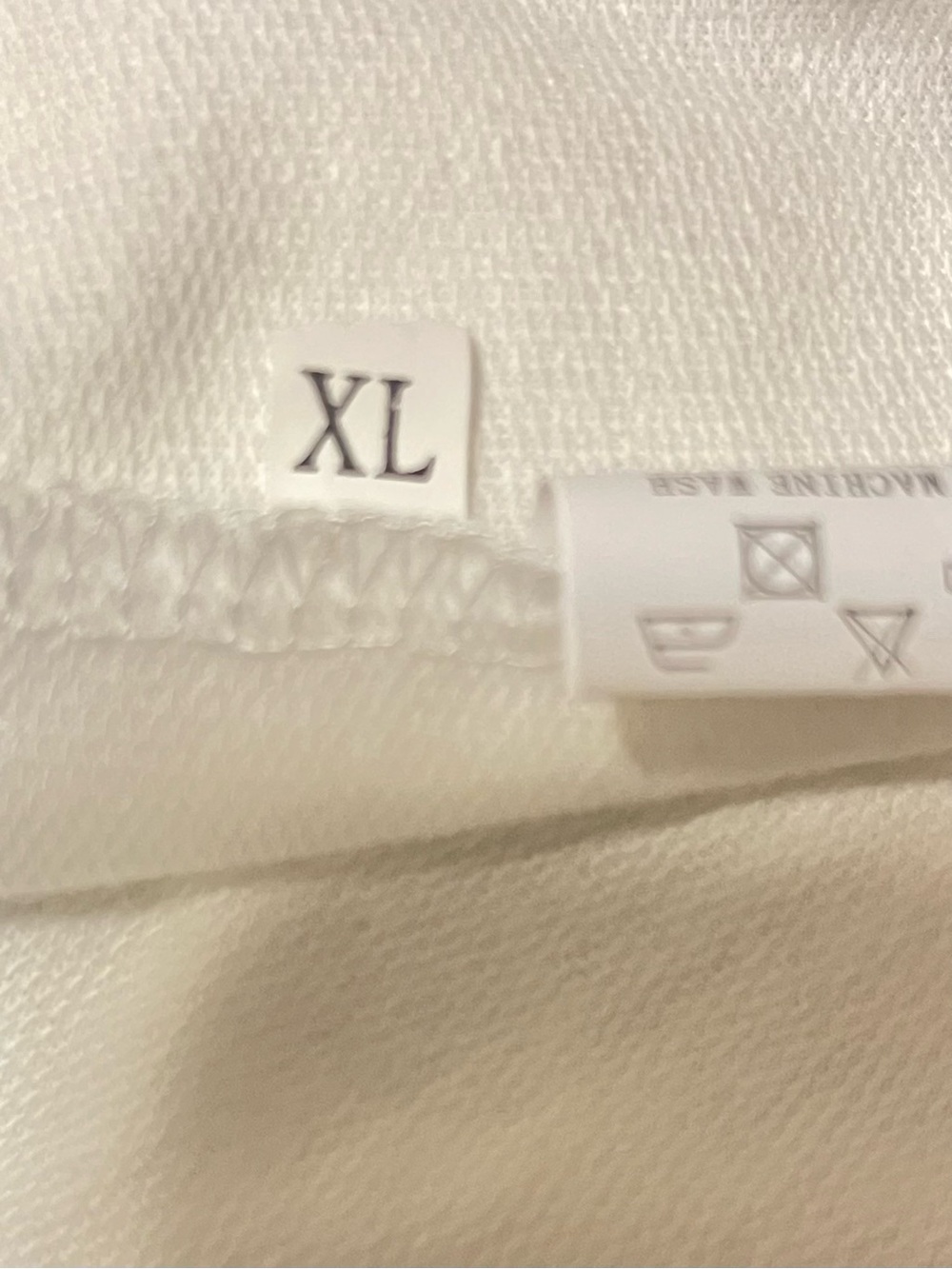 SHEIN White Long-Sleeve Paint Drip Sweatshirt with Multicolor Accents XL NWOT - Picture 6 of 6